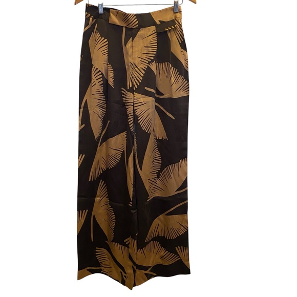 NWT Equipment Saganne Pant Marron Foncee/Taroudant Tan sz 00